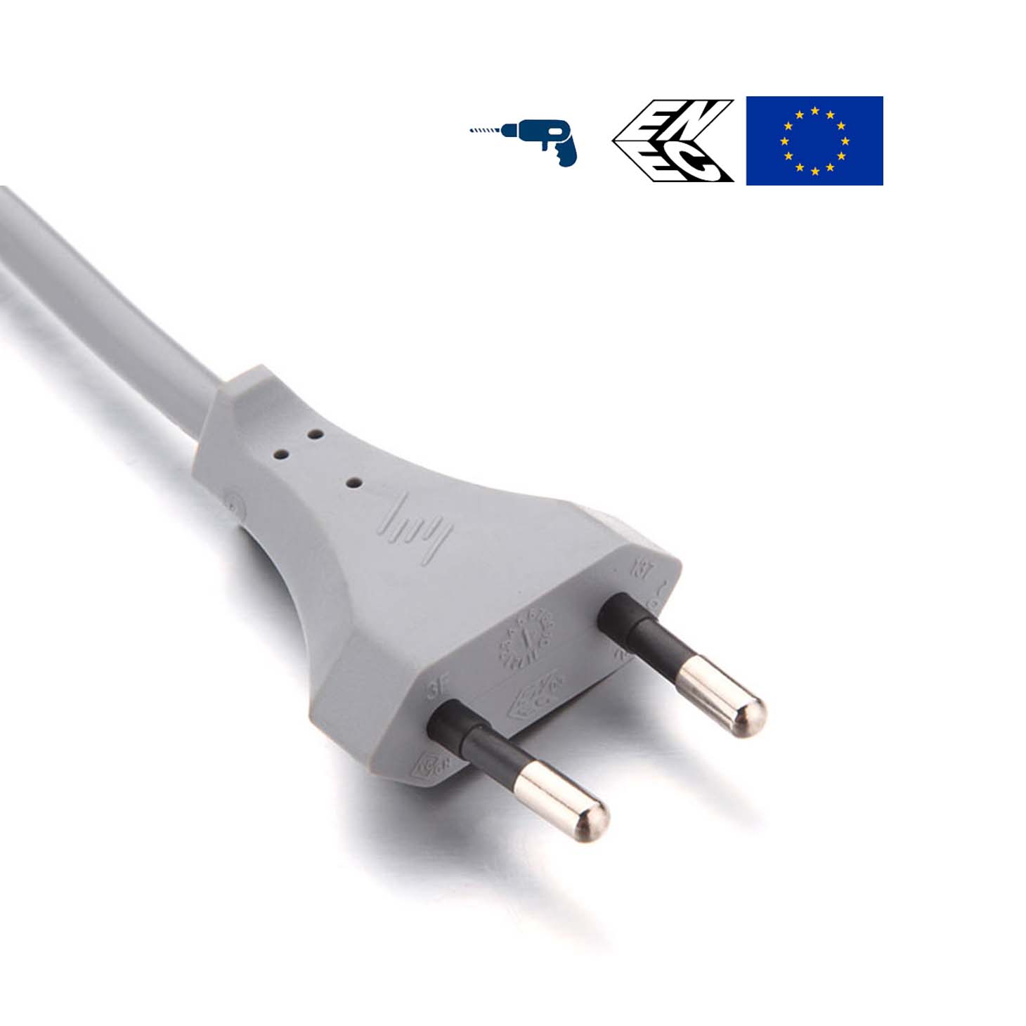 137 European Plug 2 Pole Straight – Microdian