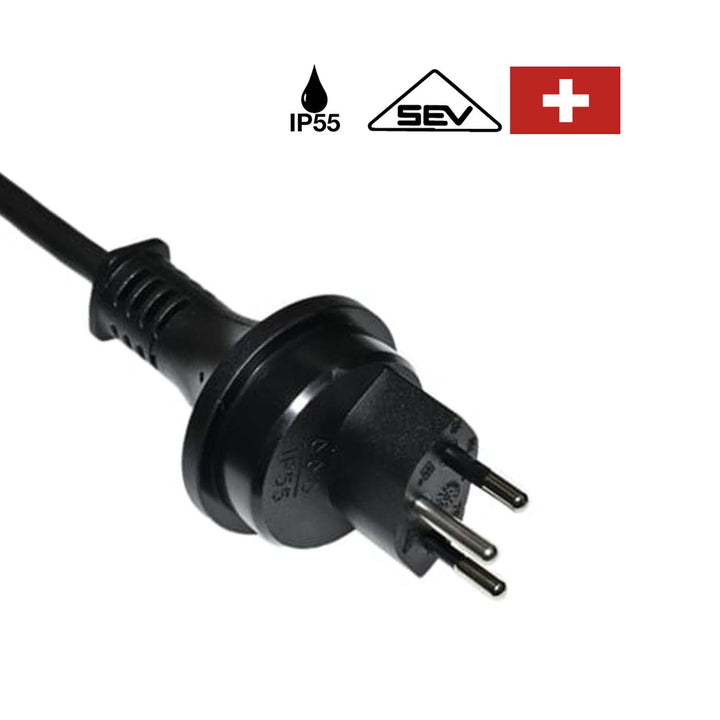 755 Swiss Plug 2 Pole + E IP55 Straight – Microdian